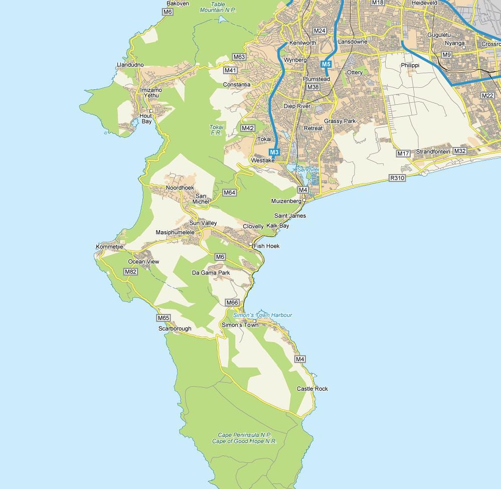 지도 물고기의 획 남아프리카 공화국