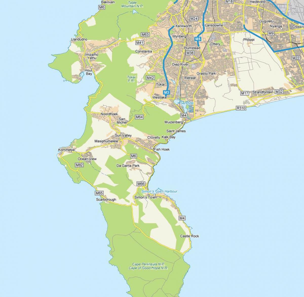 지도 물고기의 획 남아프리카 공화국