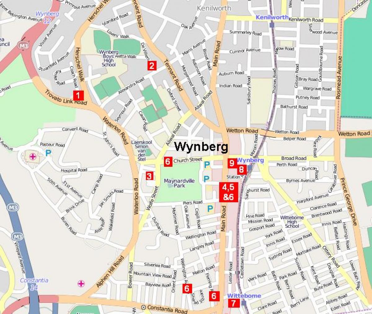  지도 wynberg 케이프타운
