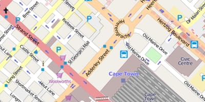 지도 heerengracht 거리에 케이프타운