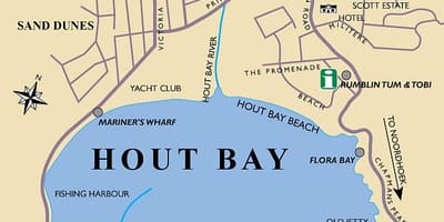 지도 hout bay 지도 케이프타운