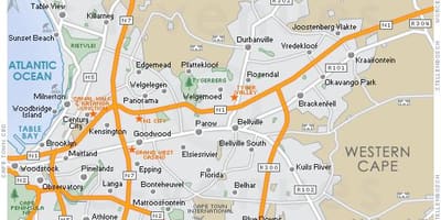 지도 plattekloof 케이프타운