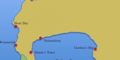 지도 simon's town 남아프리카 공화국