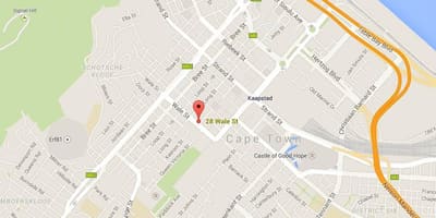 지도 wale street Cape Town