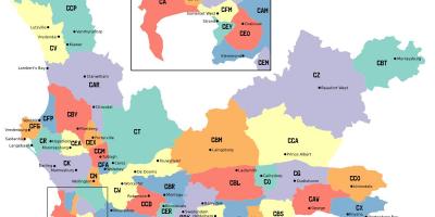 지도 western cape 교외